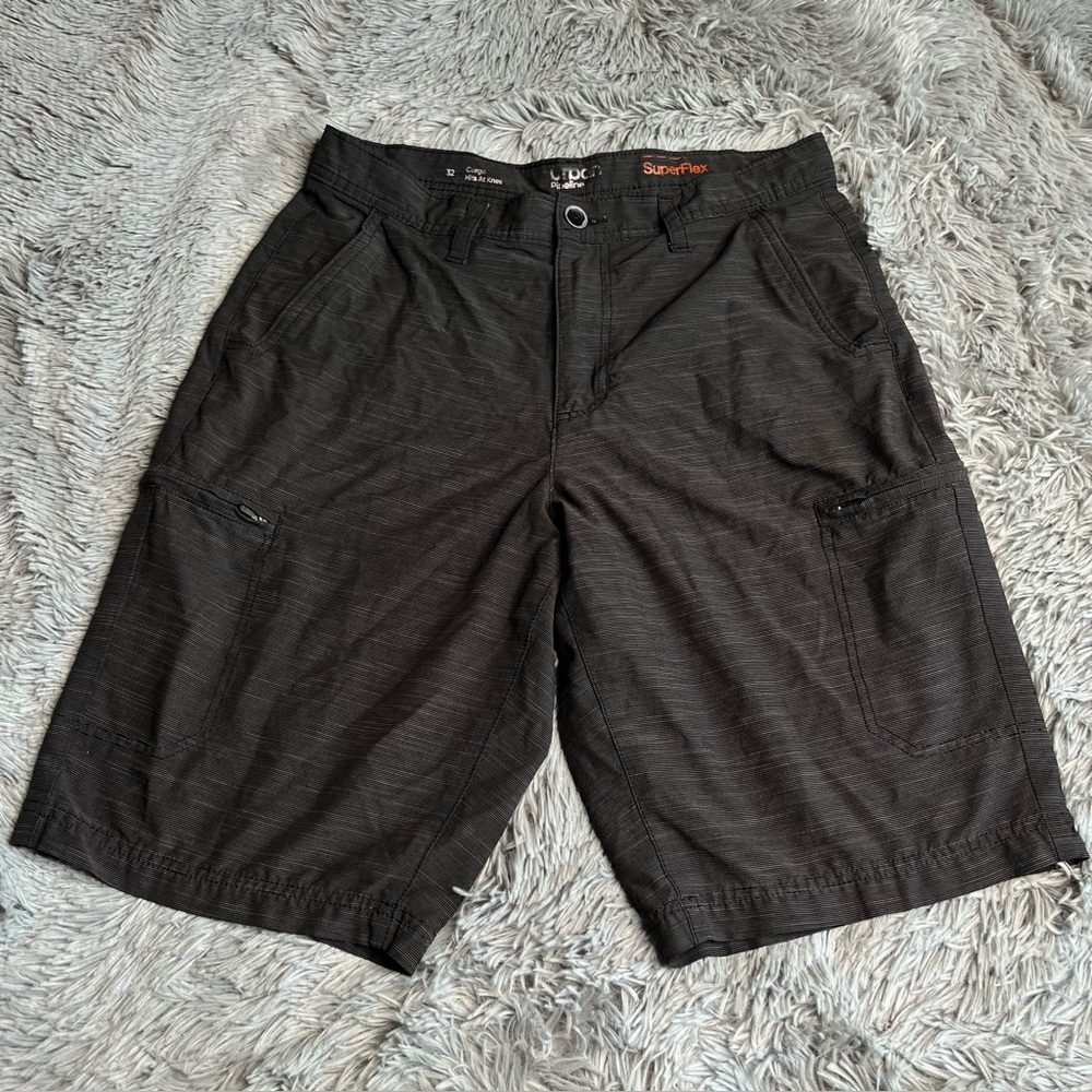 Carbon Pipeline Shorts Mens Size 32 Cargo Superflex Gray Pockets